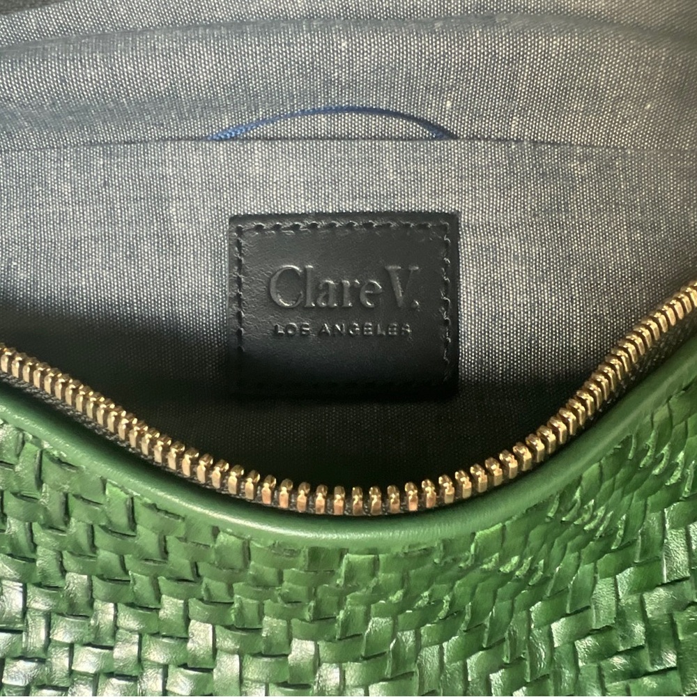 Clare V Evergreen Woven Crossbody Bag - Picture 7 of 8